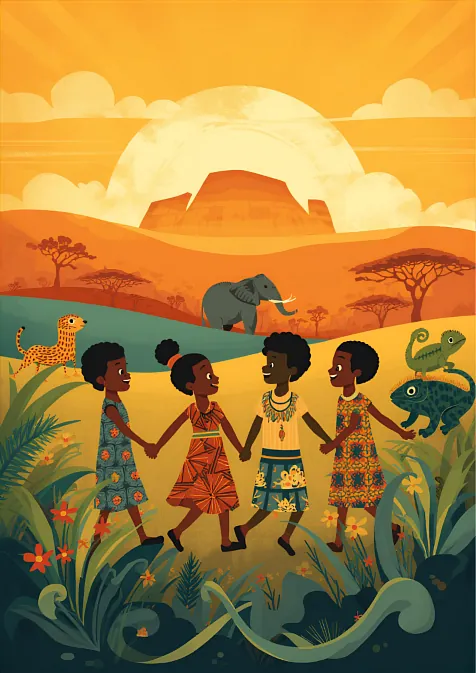 Gemälde: Die Frauen von Nigeria