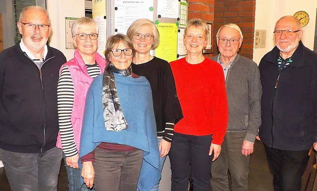 Foto des Vorstandes mit Kassenprüfern