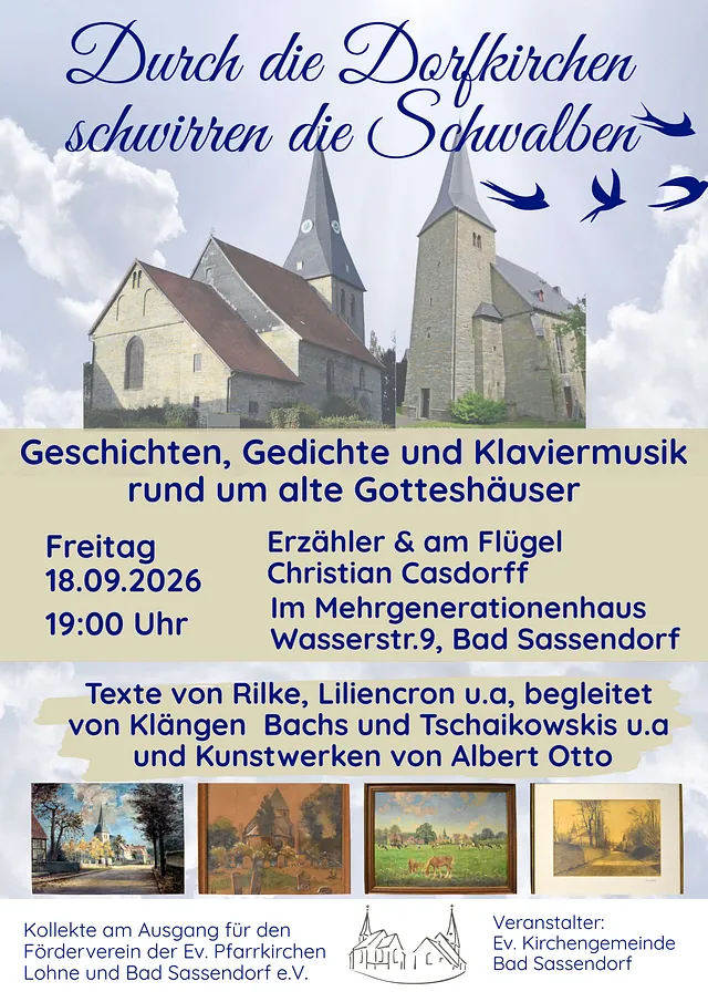 Plakat für eine veranstaltung mit Christian Casdorff am 18.09.2026