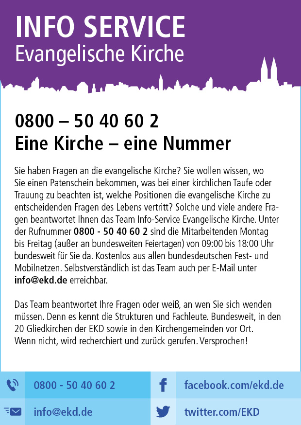  Plakat Info Service EKD
