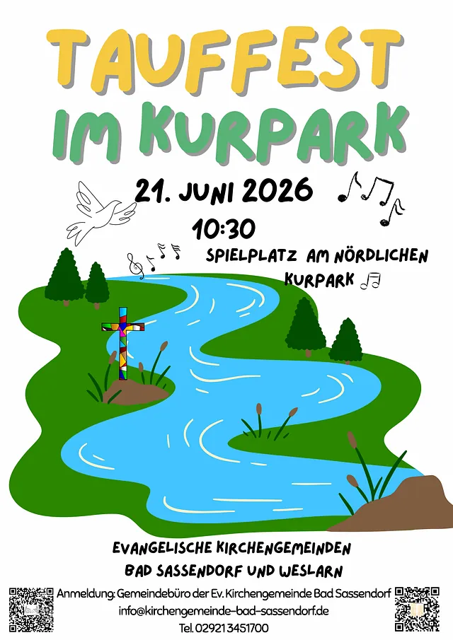 Plakat zum Tauf-Fest 206, Text später unter Veranstaltungen