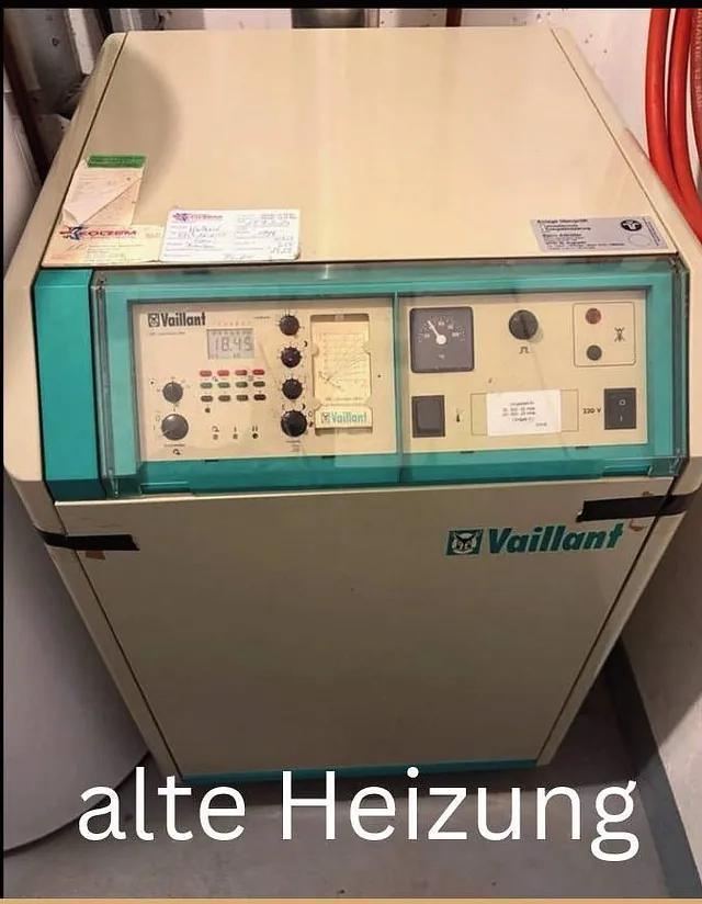 Foto des alten Gas-Heizkessels