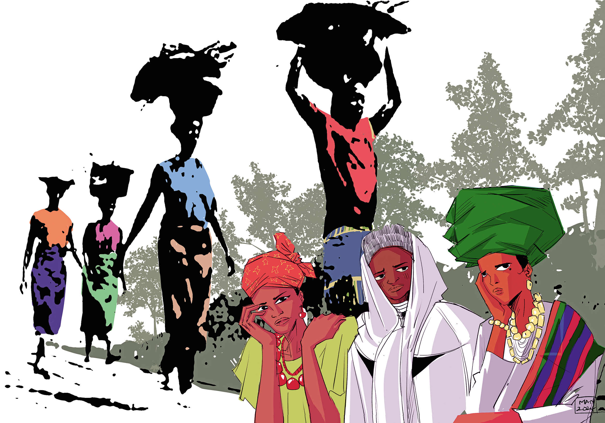 Frauen aus dem Einladungsplakat zum Weltgebetstag