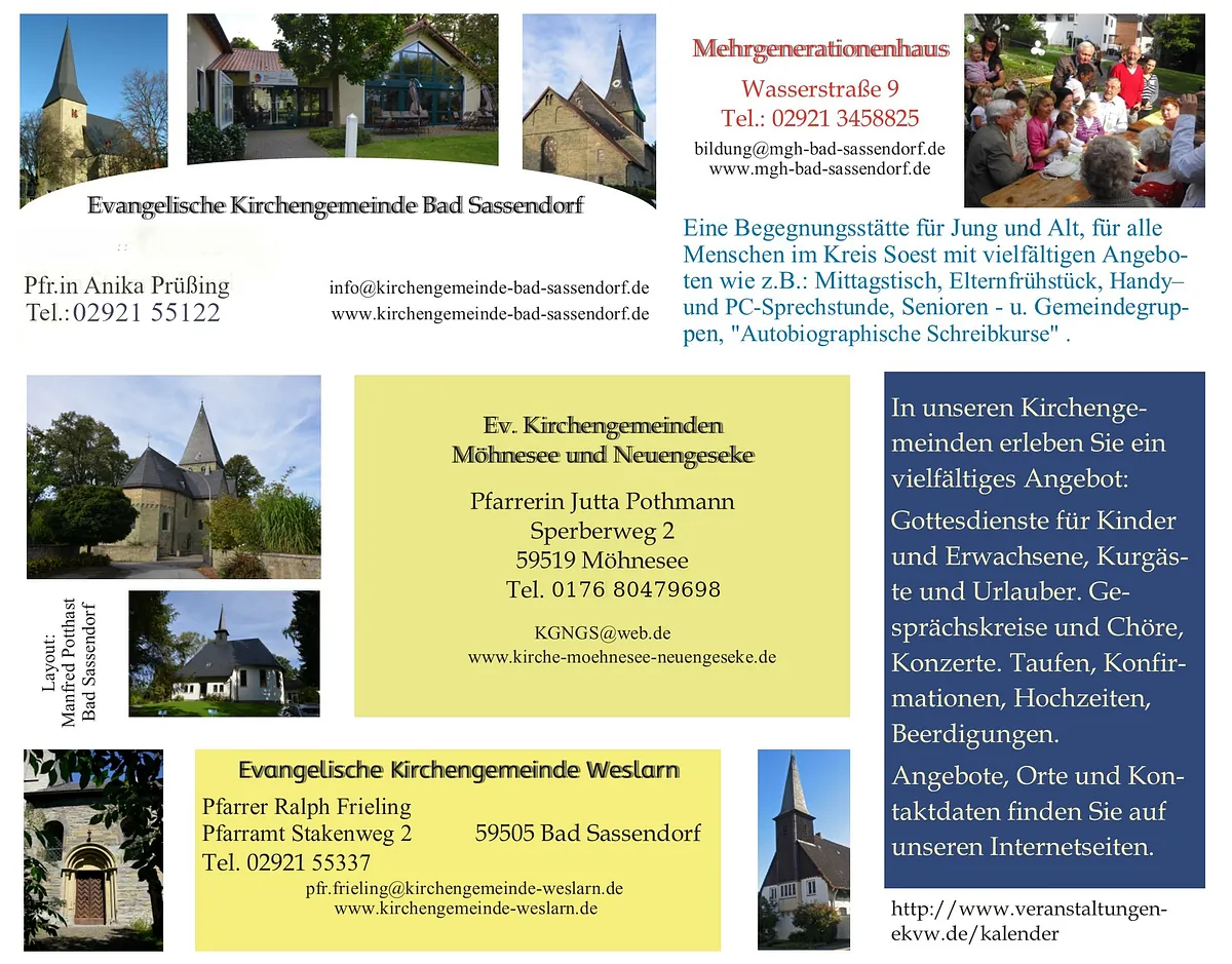 Zusammenstellung aller Gemeinden der Region 4 mit Anspechartnern und Kontaktdaten