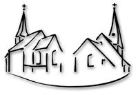LOGO der Kirchegemeinde mit beiden Kirchen